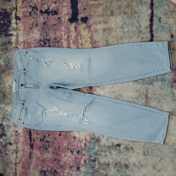 Torrid Light Wash Distressed Skinny Jeans - Picture 2 of 8